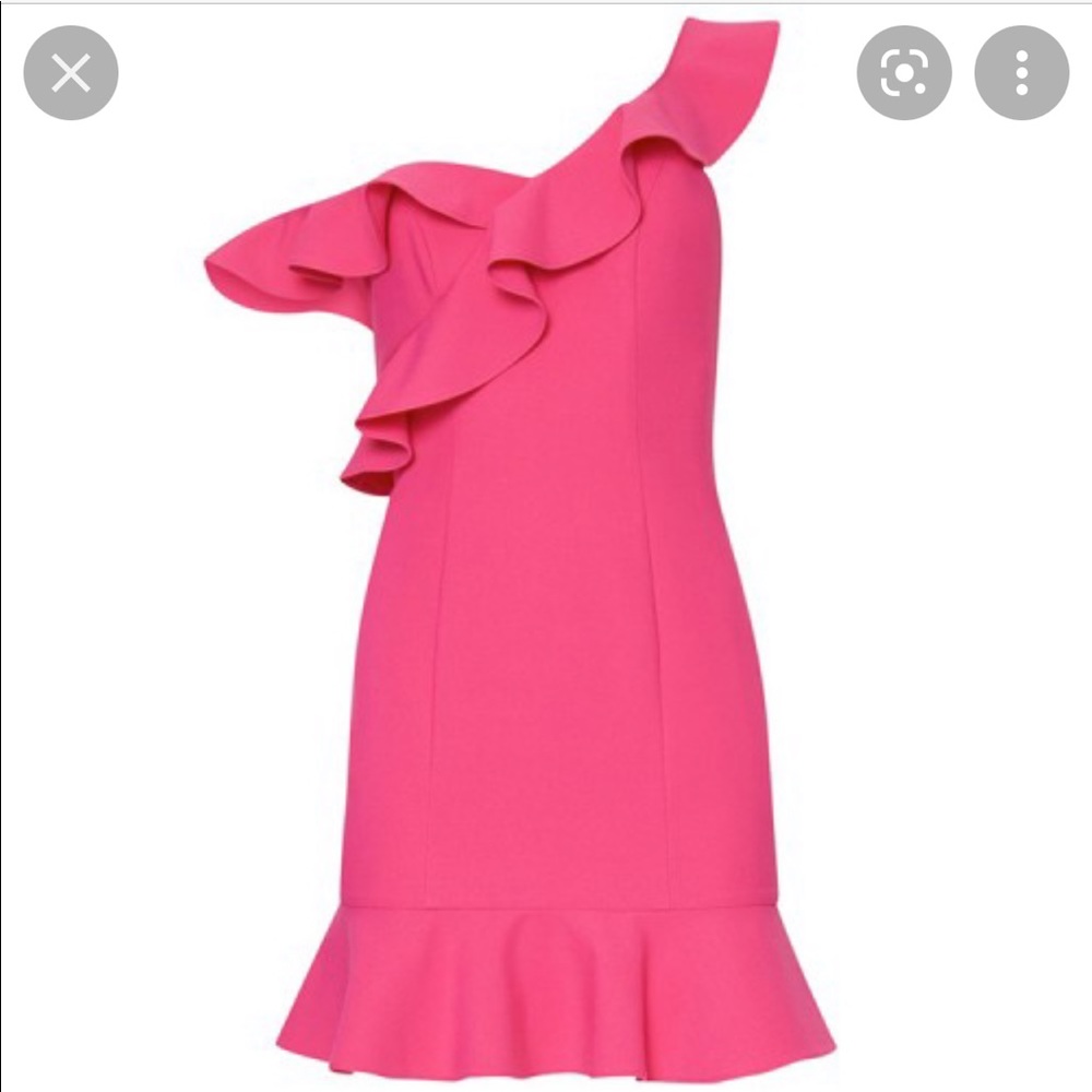 NWT LIKELY Norvina Mini Peplum Fuschia Dress - Size 6